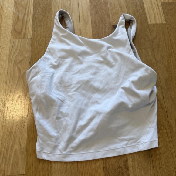 Lululemon Align Tank Cropped Length C/D Cup Size 6 white - Picture 2 of 5